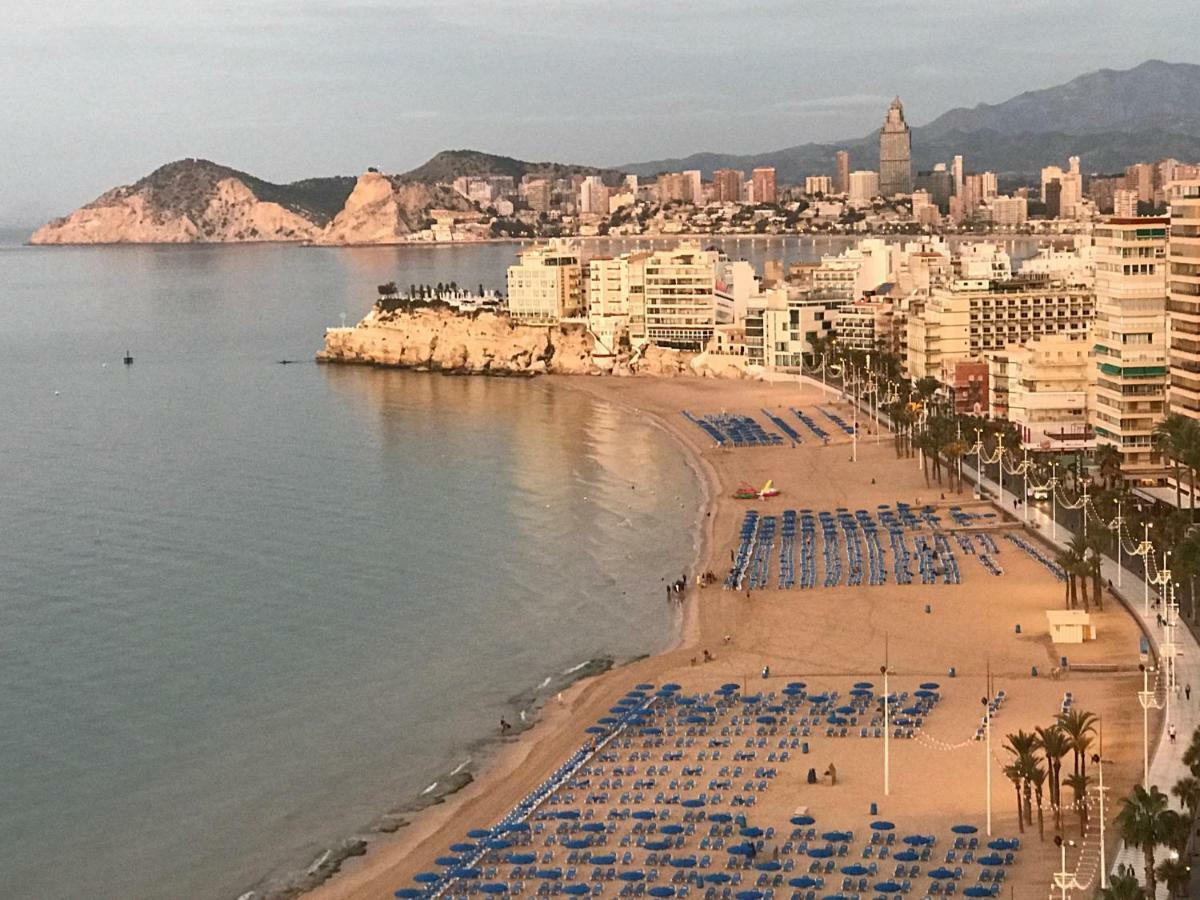 Benidorm 1ª Linea Playa Levante, Garage, Wifi, Climatizacion Экстерьер фото